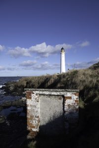 Remains of a hut and lighthouse